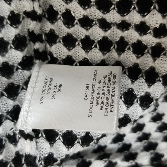 (L) Robert•Kitchen Geometric Print Silk Viscose Soft Tunic Style Top Loungewear - Picture 6 of 8